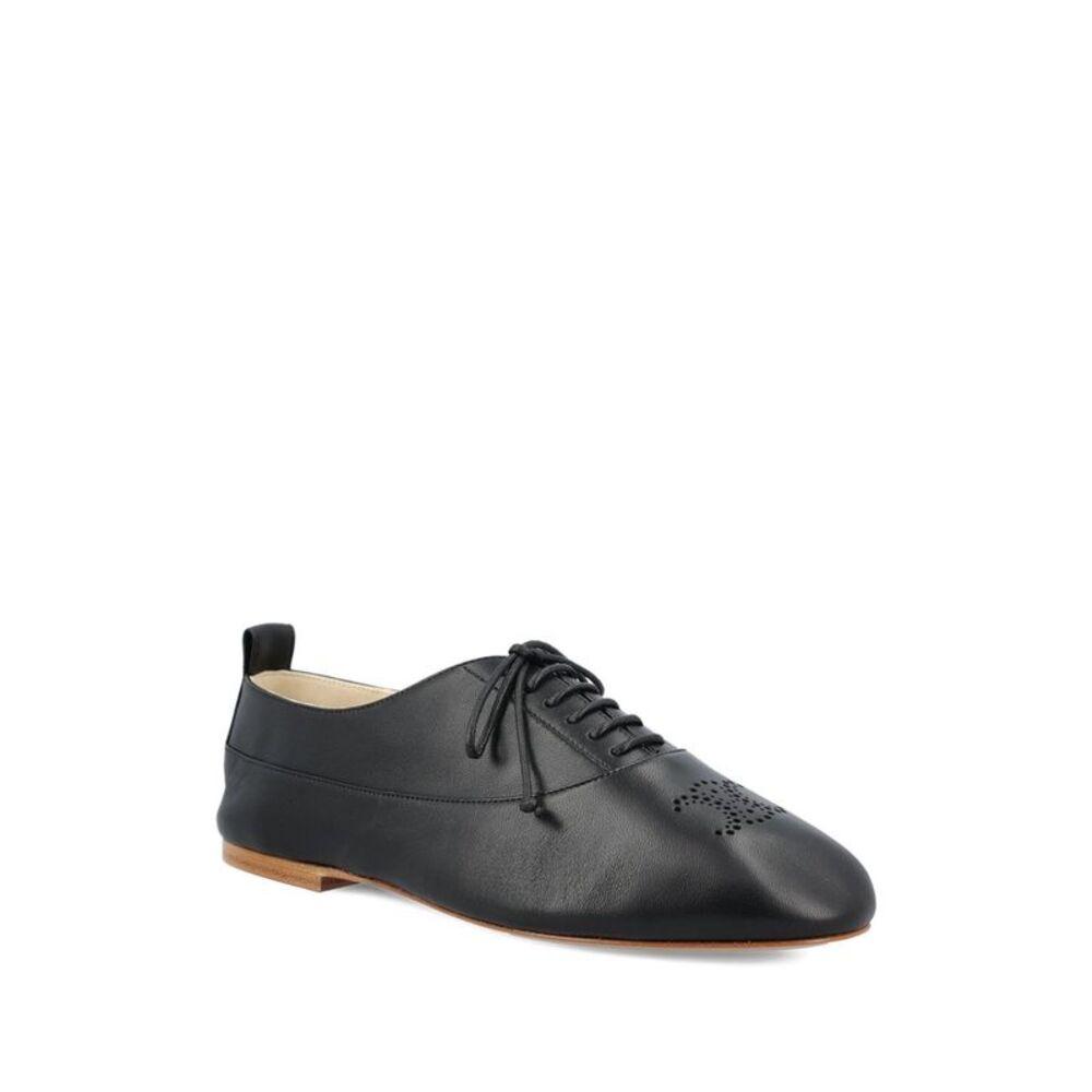 Celine Women Lise Leather Lace-Up Shoes - Picture 3 of 4